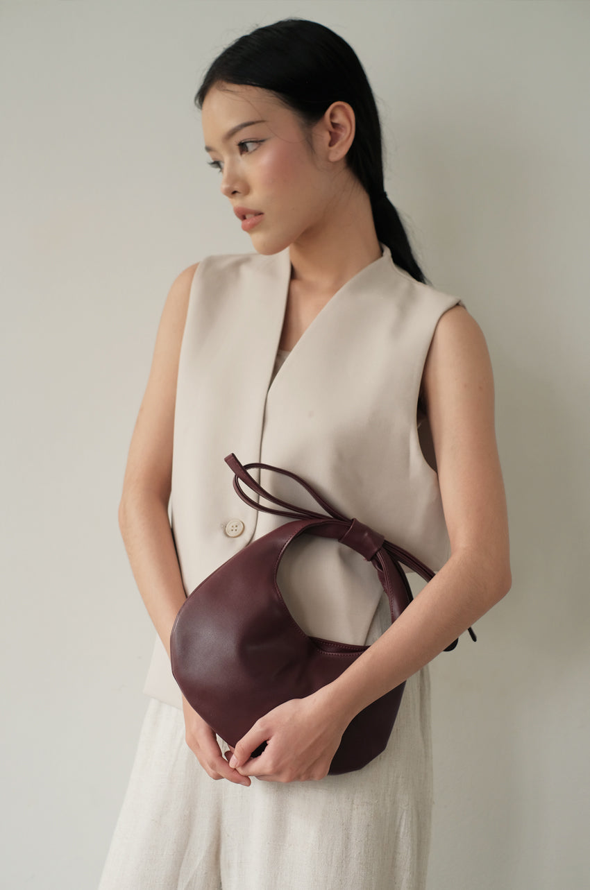 Nubuk Bags x Ana Octarina - Orby Mini in Maroon