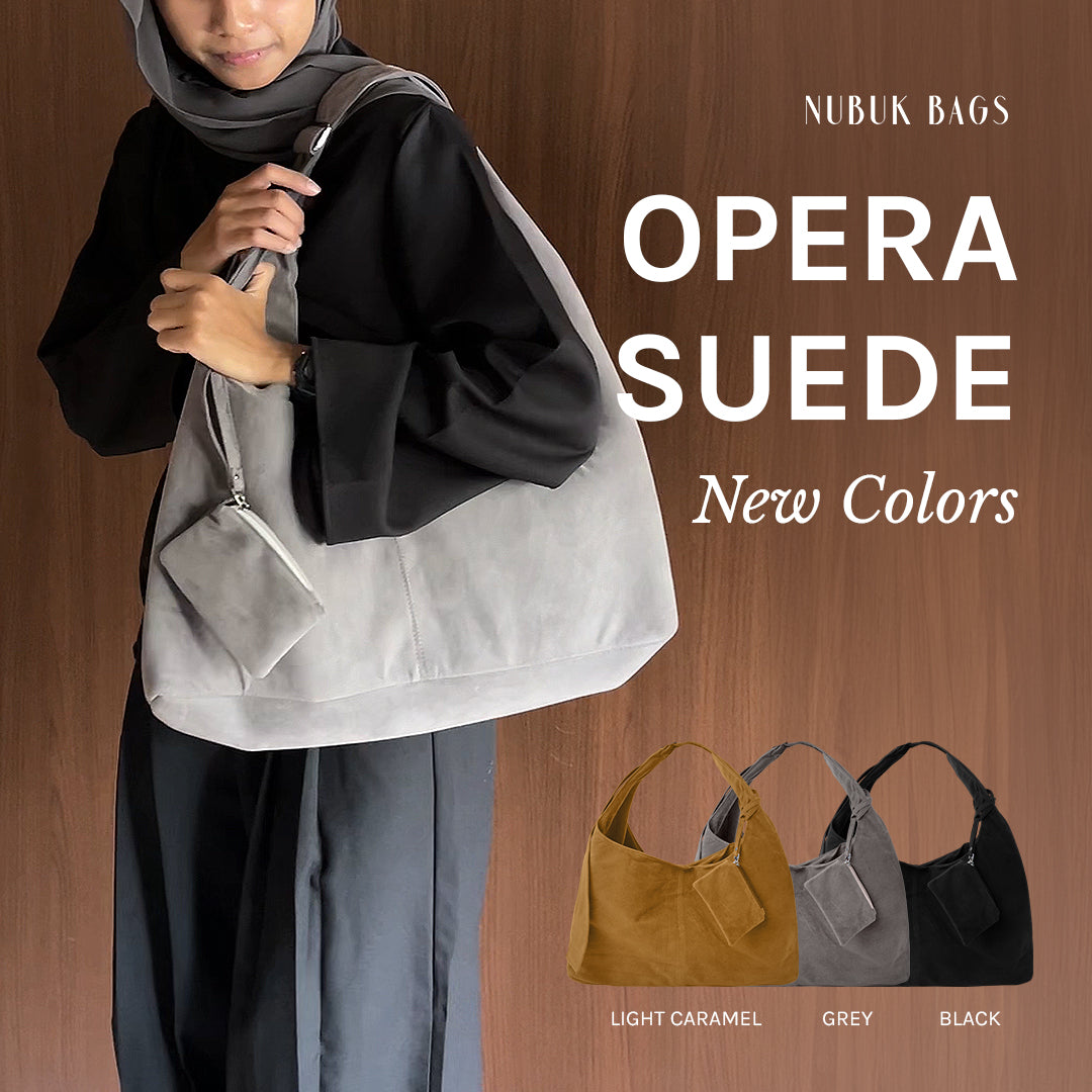 Nubuk Bags x Ana Octarina - Opera Bags Suede in Light Camel